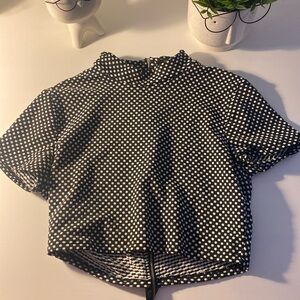 Forever 21 black and white polka dot dress